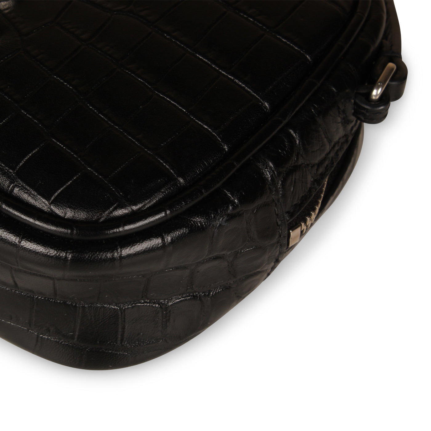 Saint Laurent Small Lou Camera Bag- Croc Embossed