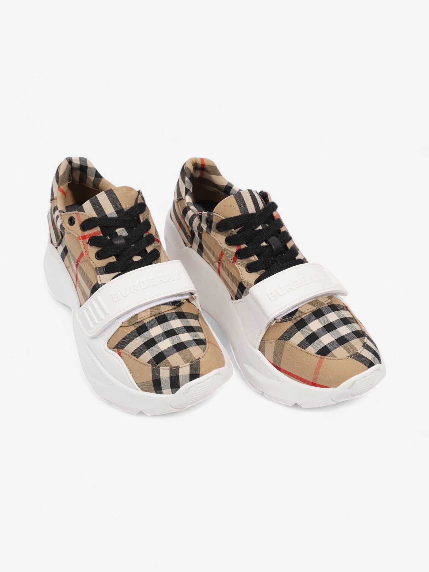 Burberry Regis sneakers Check / White Canvas EU 36 UK 3