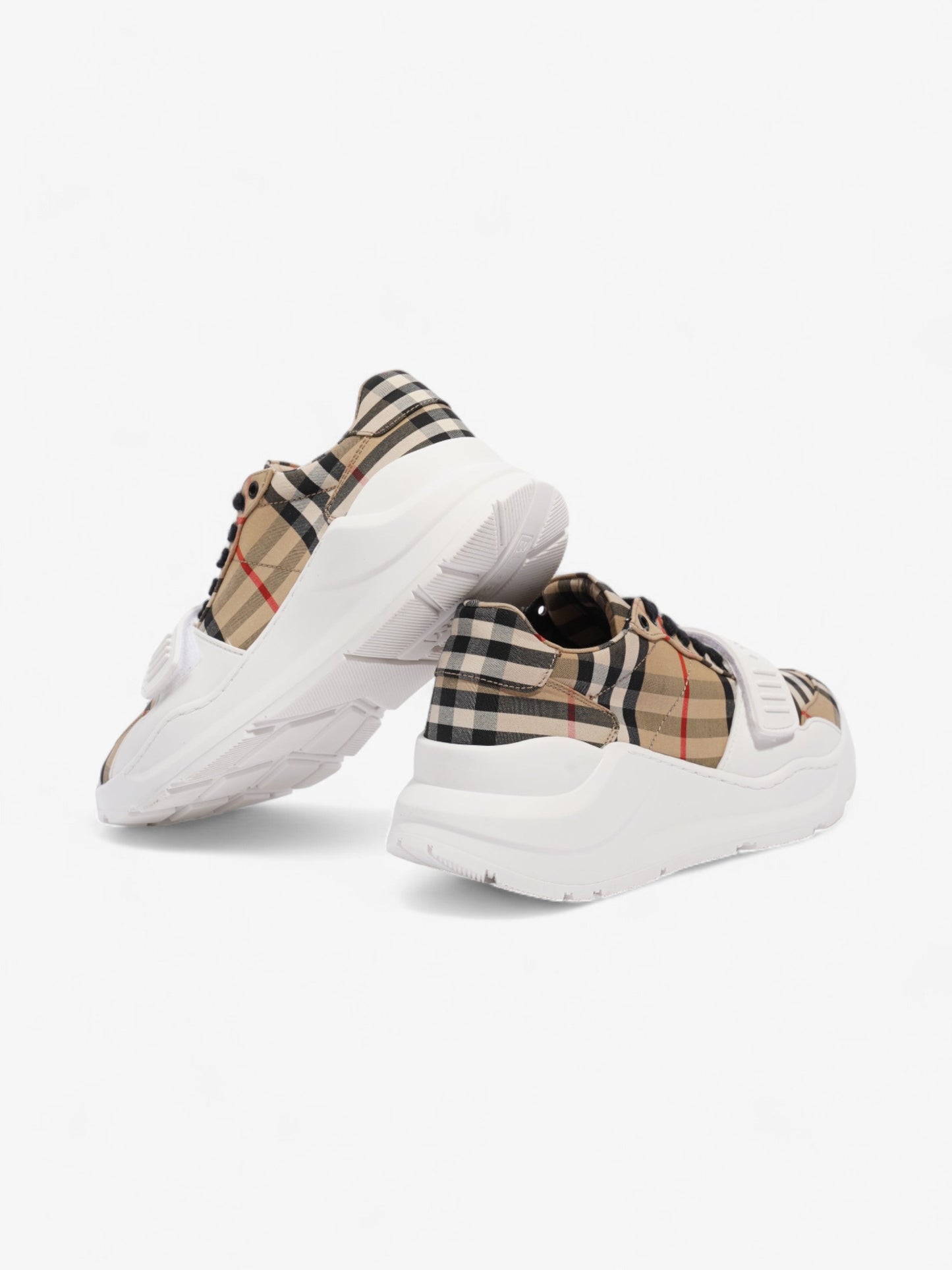 Burberry Regis sneakers Check / White Canvas EU 36 UK 3