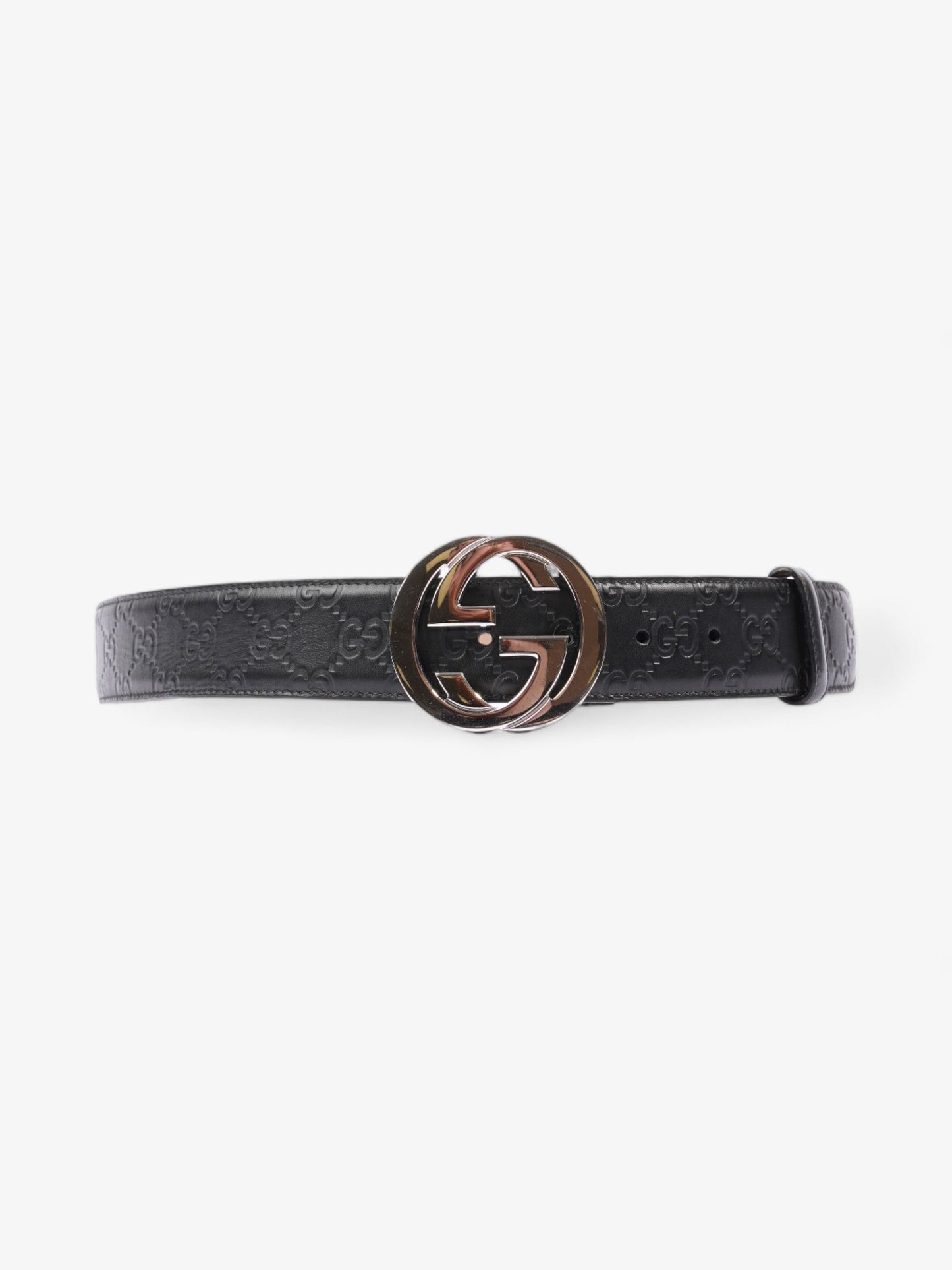 Gucci Blondie Wide Belt Black Leather 105cm / 42"