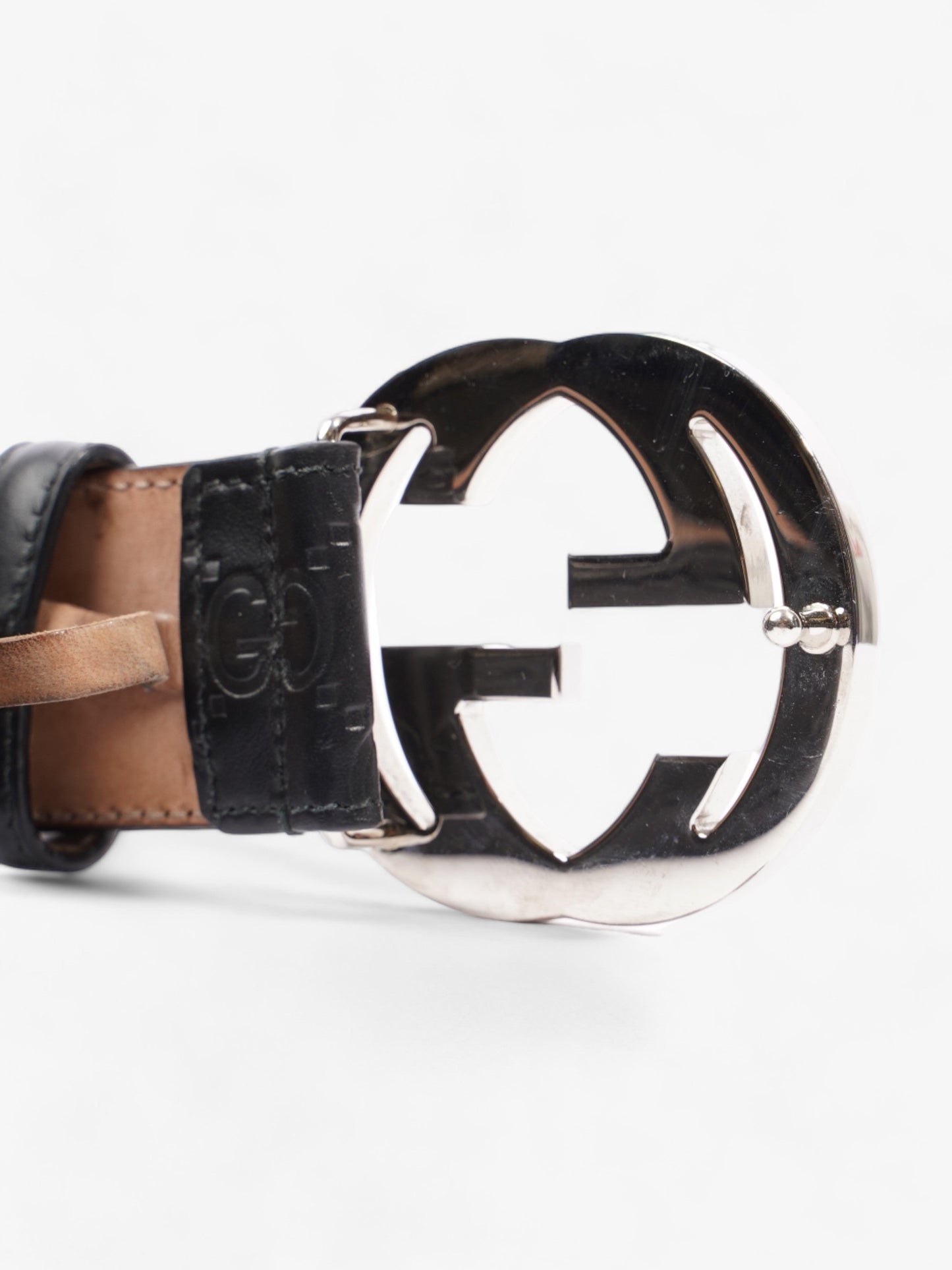 Gucci Blondie Wide Belt Black Leather 105cm / 42"