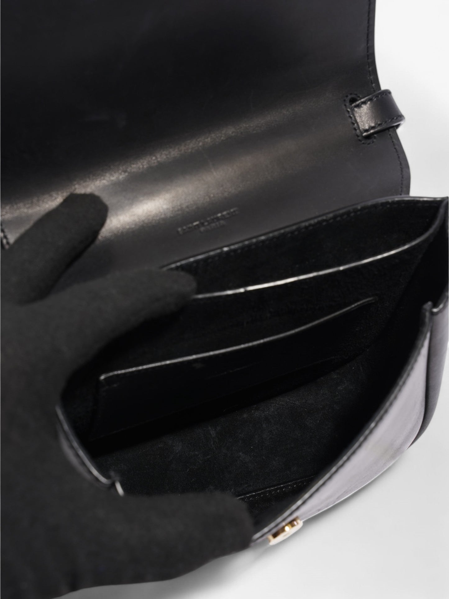 Saint Laurent Kaia Black Calfskin Leather Small