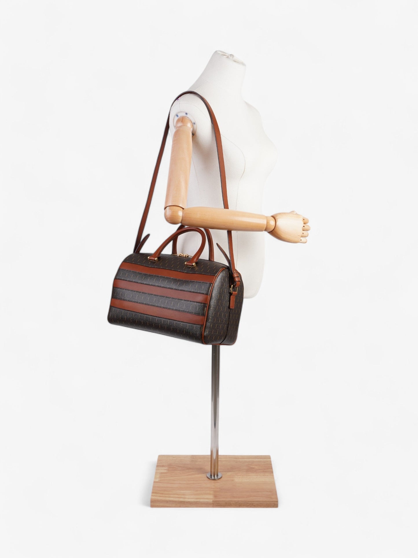 Saint Laurent Le Monogramme Duffle Bag Brown Canvas