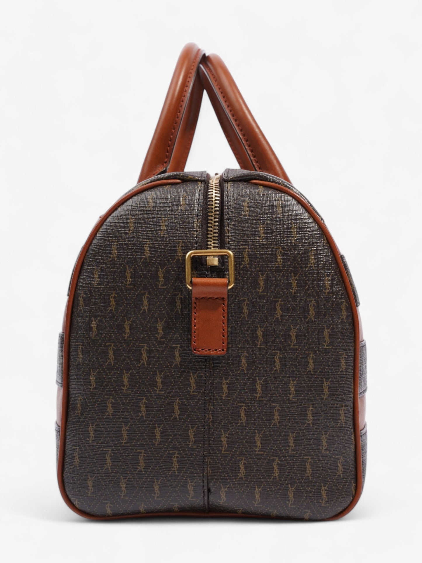 Saint Laurent Le Monogramme Duffle Bag Brown Canvas