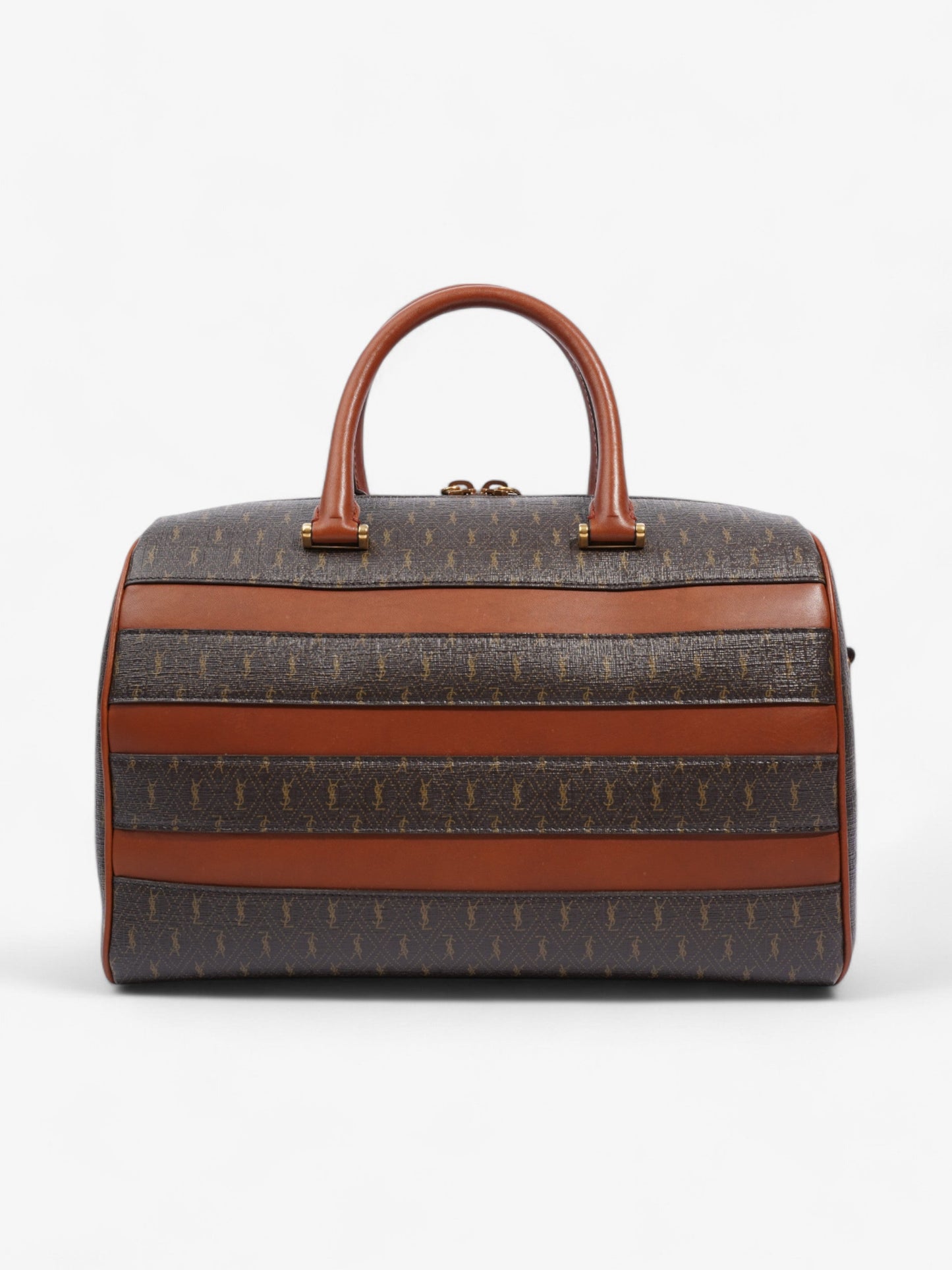 Saint Laurent Le Monogramme Duffle Bag Brown Canvas