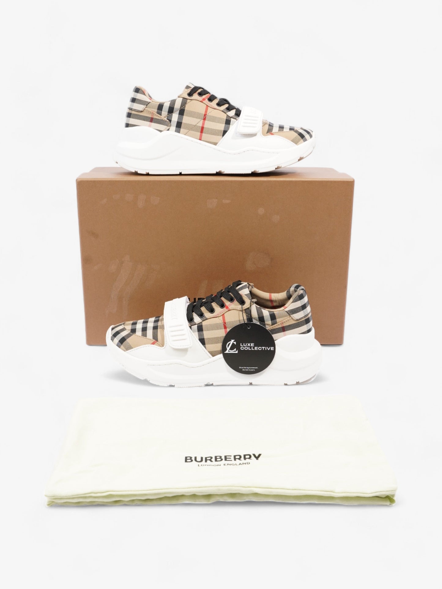 Burberry Regis Sneaker Archive Beige Cotton EU 37 UK 4