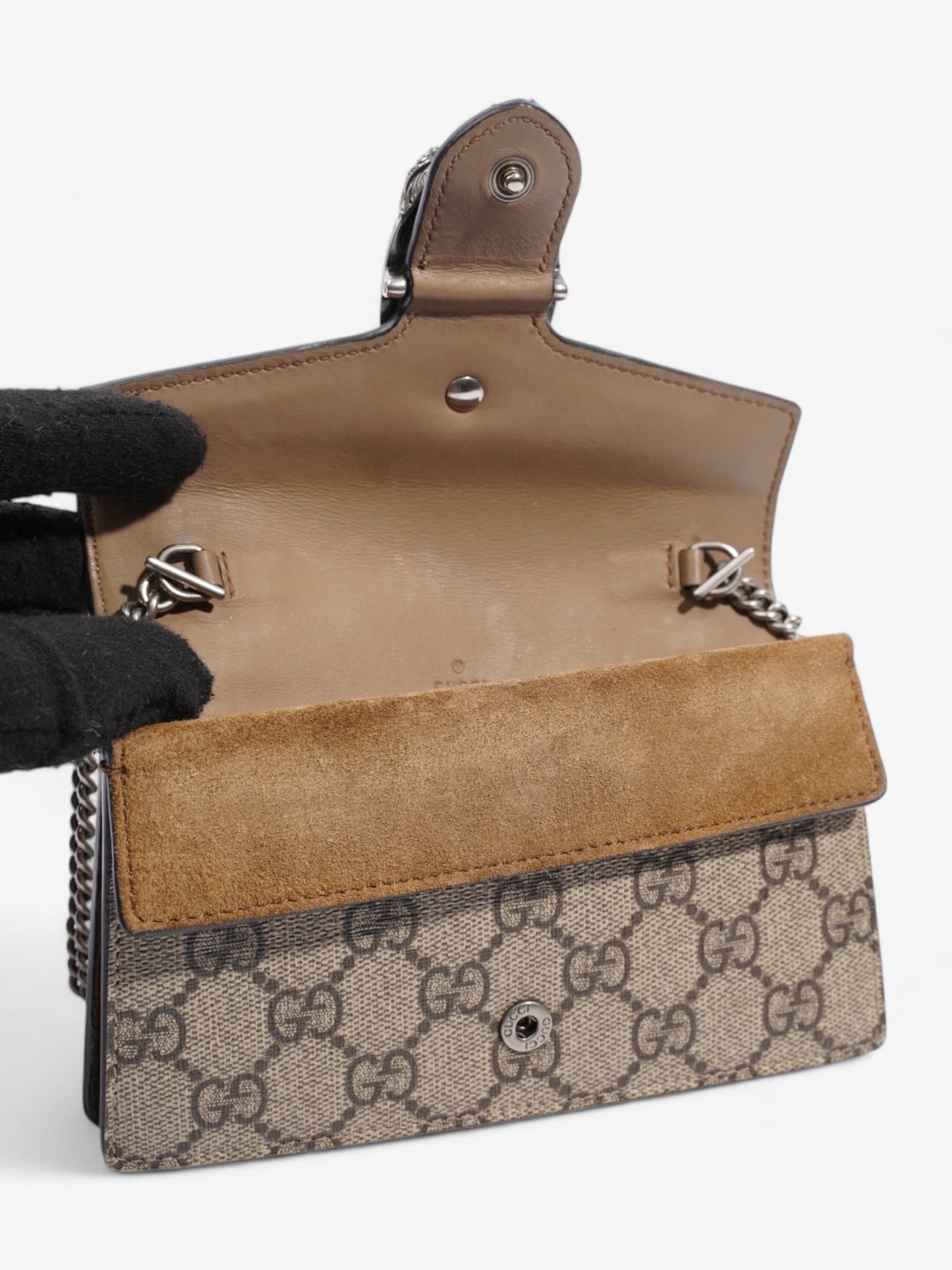 Gucci Dionysus GG Supreme / Beige Coated Canvas Super Mini