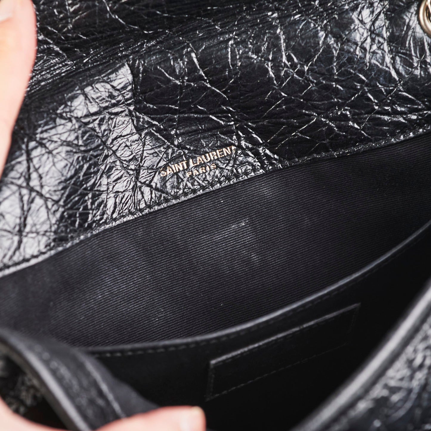 Saint Laurent Baby Niki Calfskin Bag Black
