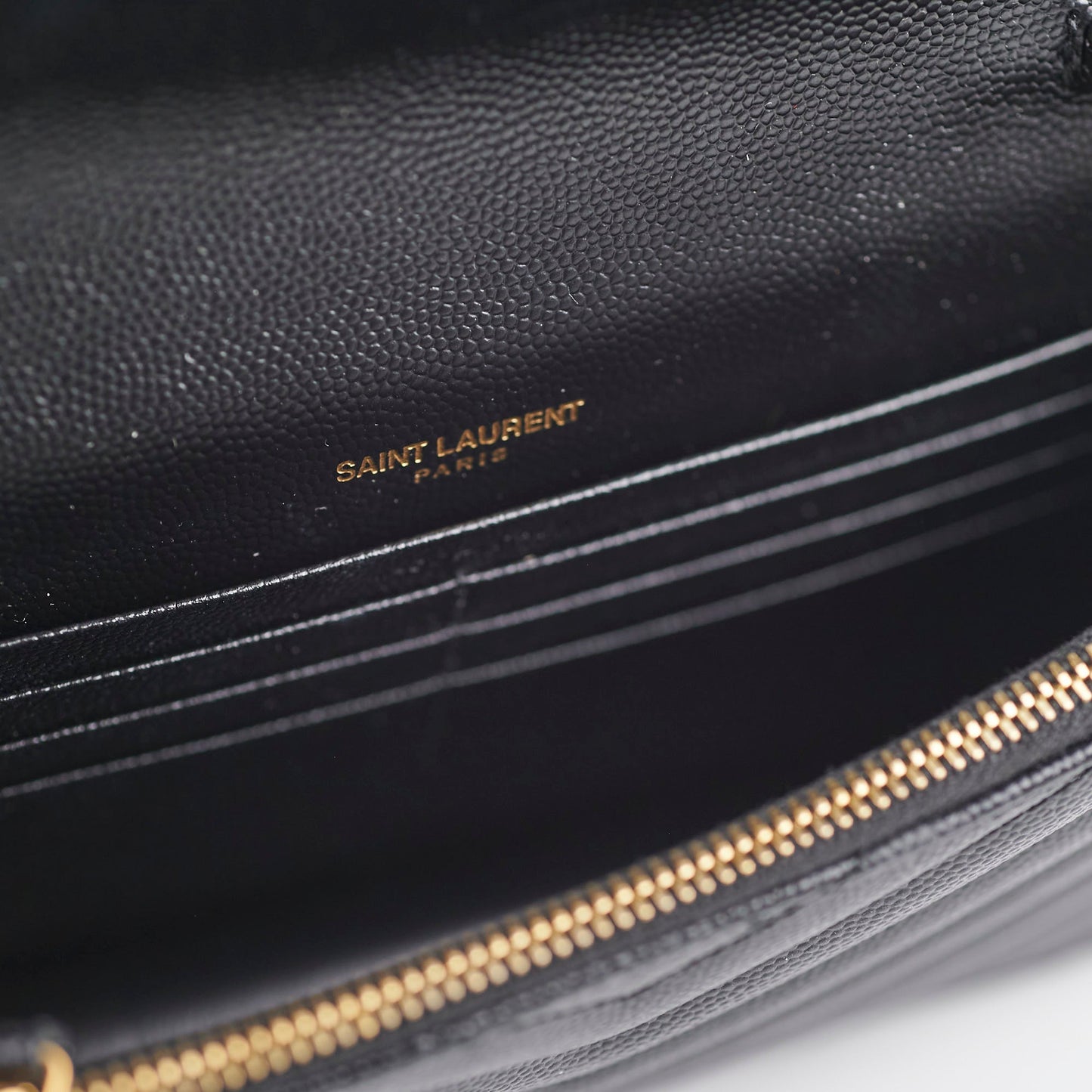 Saint Laurent Wallet On Chain Black