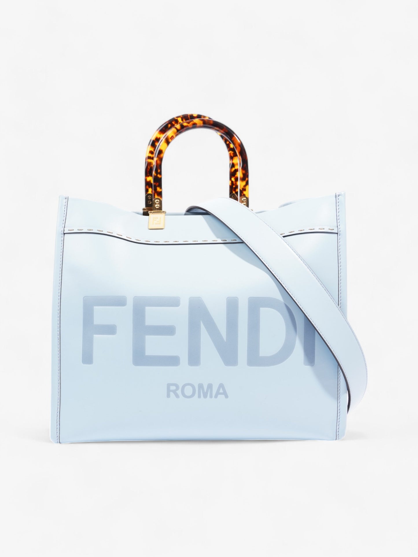 Fendi Sunshine Baby Blue Leather Large