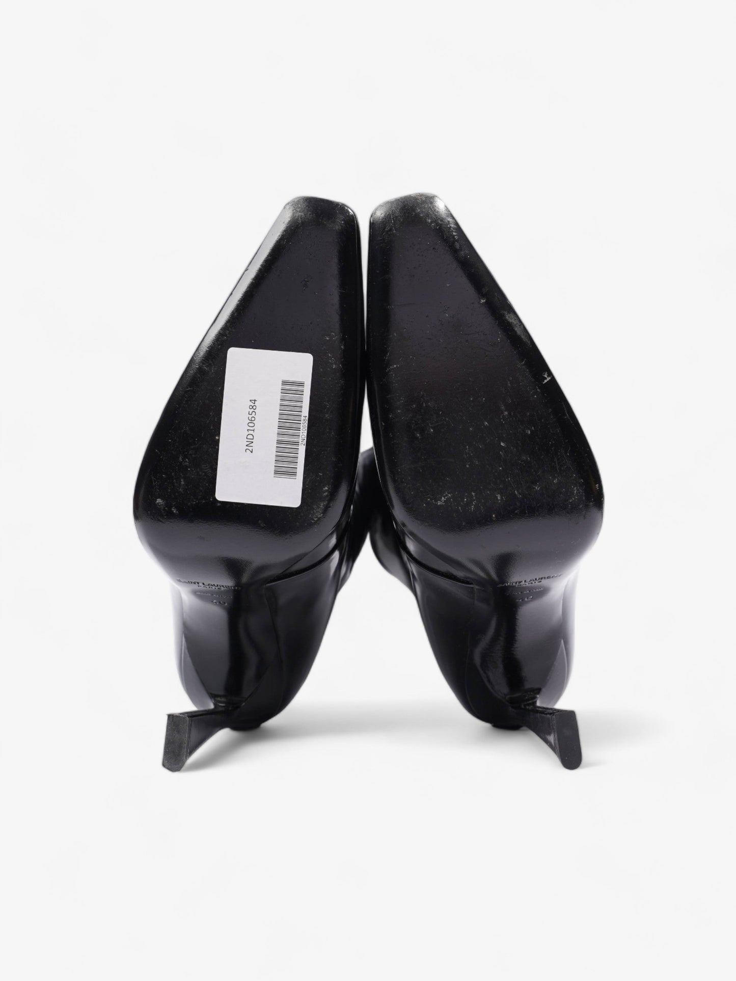 Saint Laurent Tess Boot 110 Black Patent Leather EU 40 UK 7