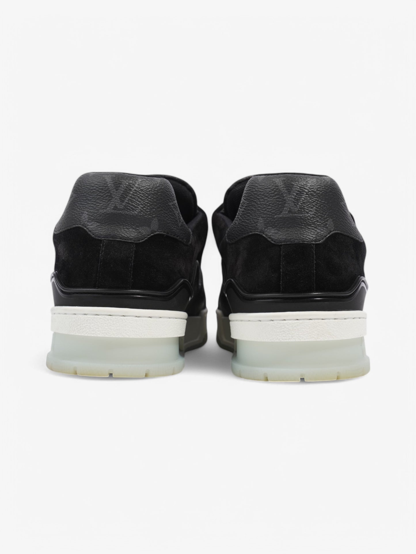 Louis Vuitton LV Trainer Sneakers Black / Grey Leather EU 42 UK 8