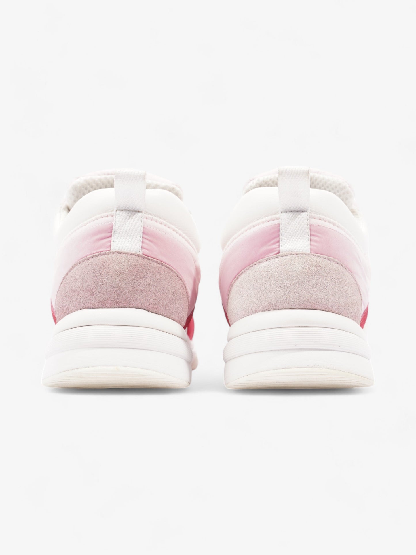 Chanel CC Logo Sneakers Pink / Red / White Nylon EU 41 UK 8