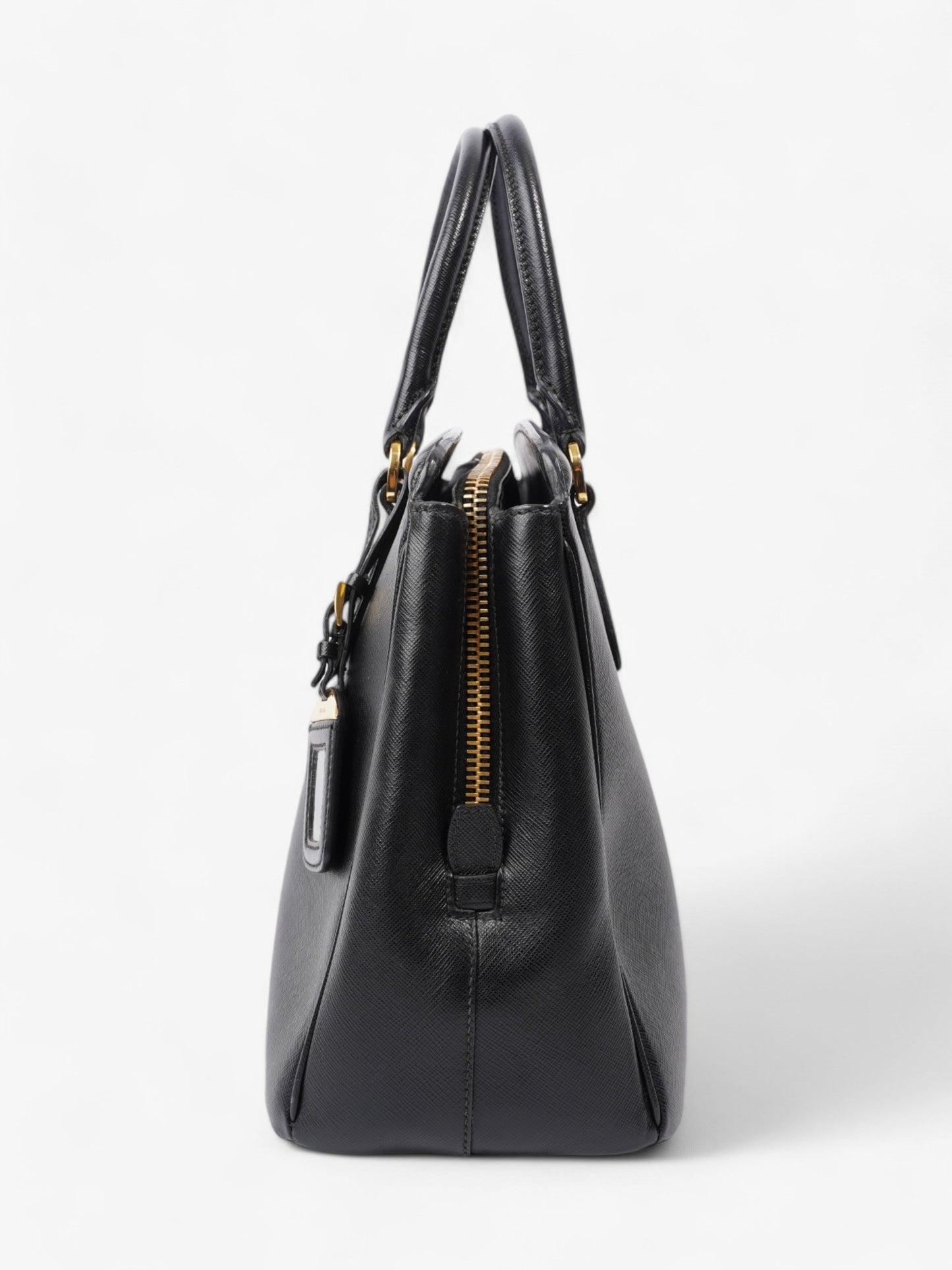 Prada Parabole Shopping Tote Black Saffiano Leather