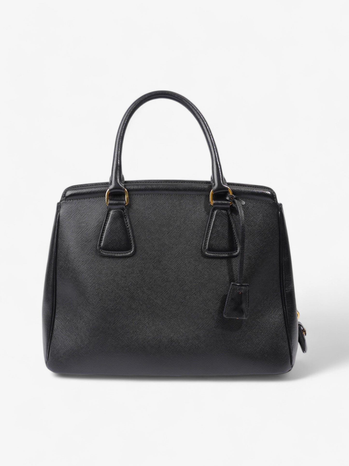 Prada Parabole Shopping Tote Black Saffiano Leather