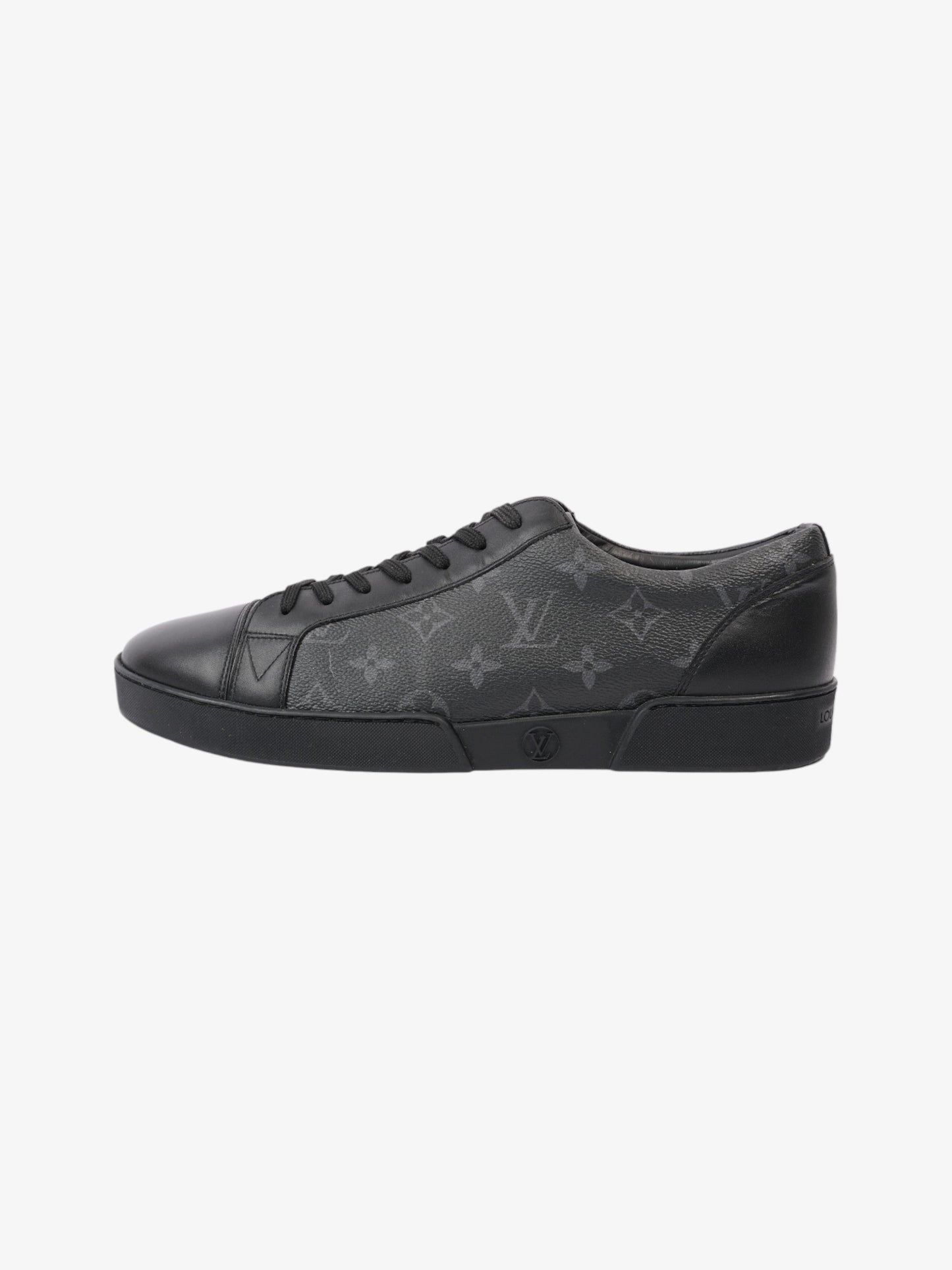 Louis Vuitton Match Up Sneakers Black / Grey Leather EU 42.5 UK 8.5