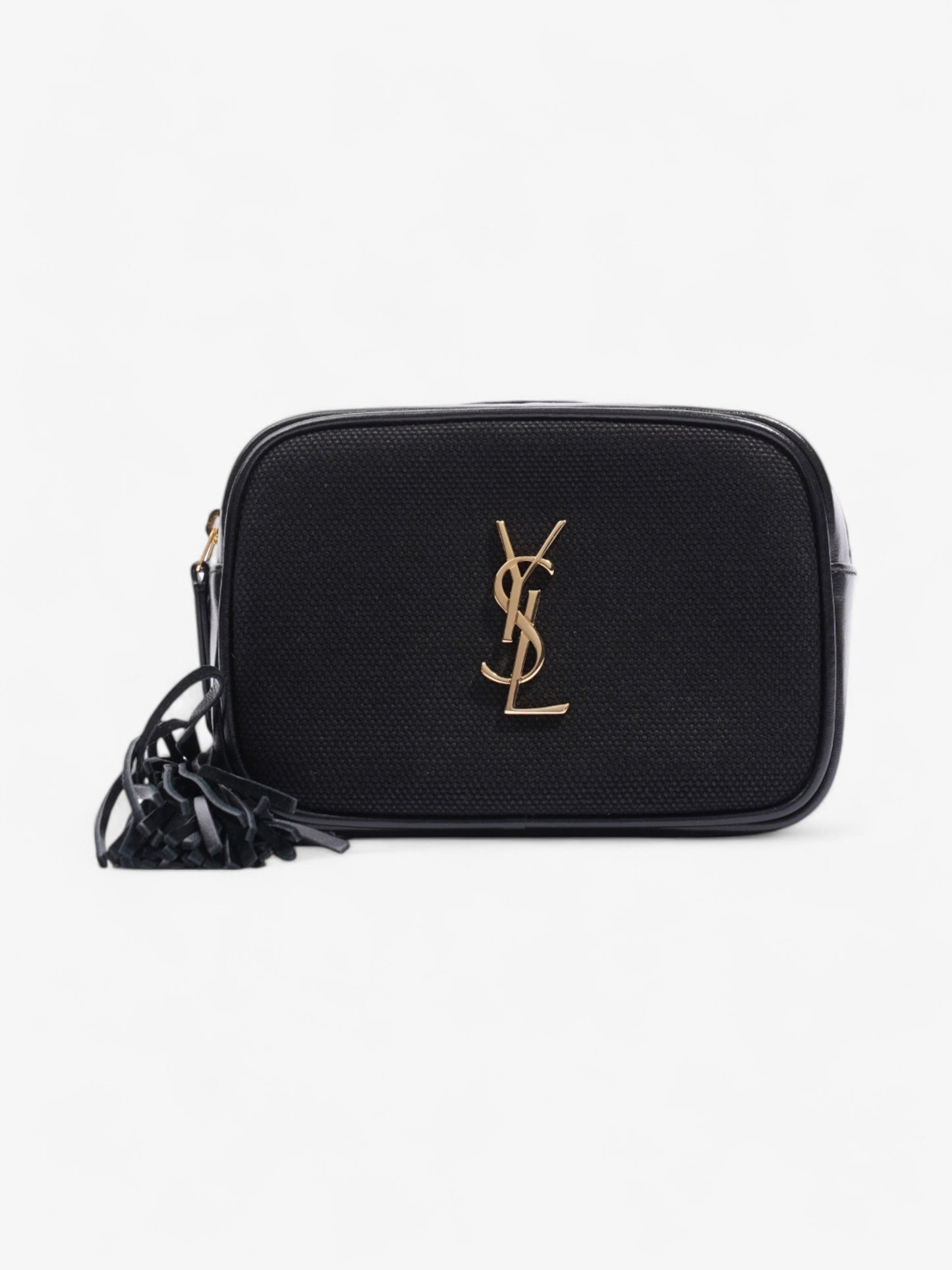Saint Laurent Cassandre Bum Bag Black Calfskin Leather