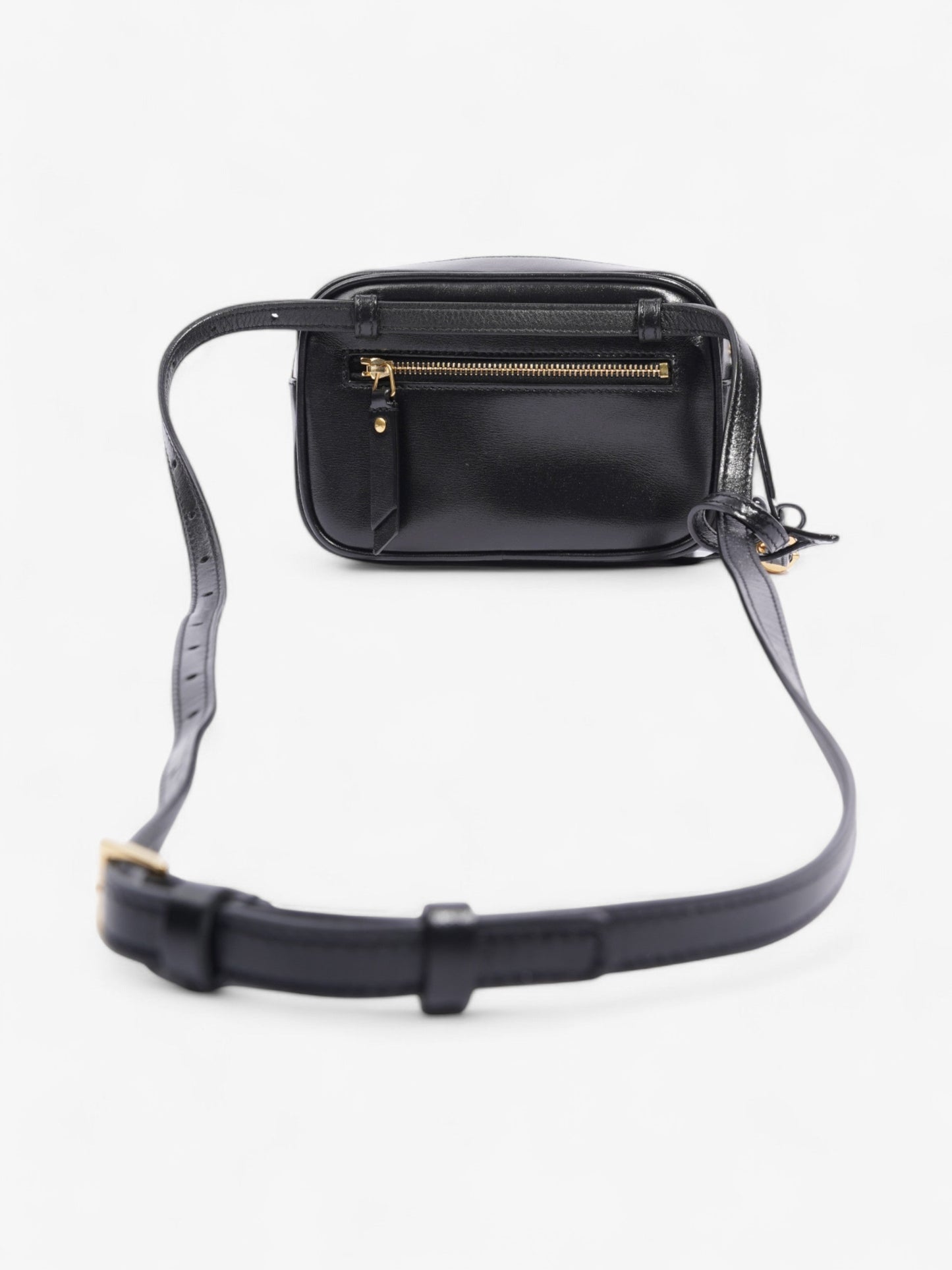 Saint Laurent Cassandre Bum Bag Black Calfskin Leather