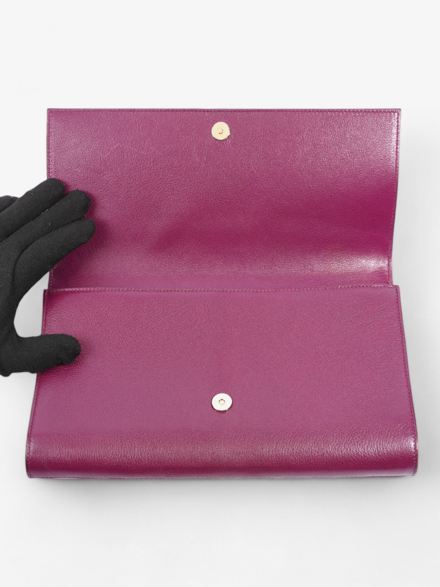 Saint Laurent Belle de Jour Purple Leather