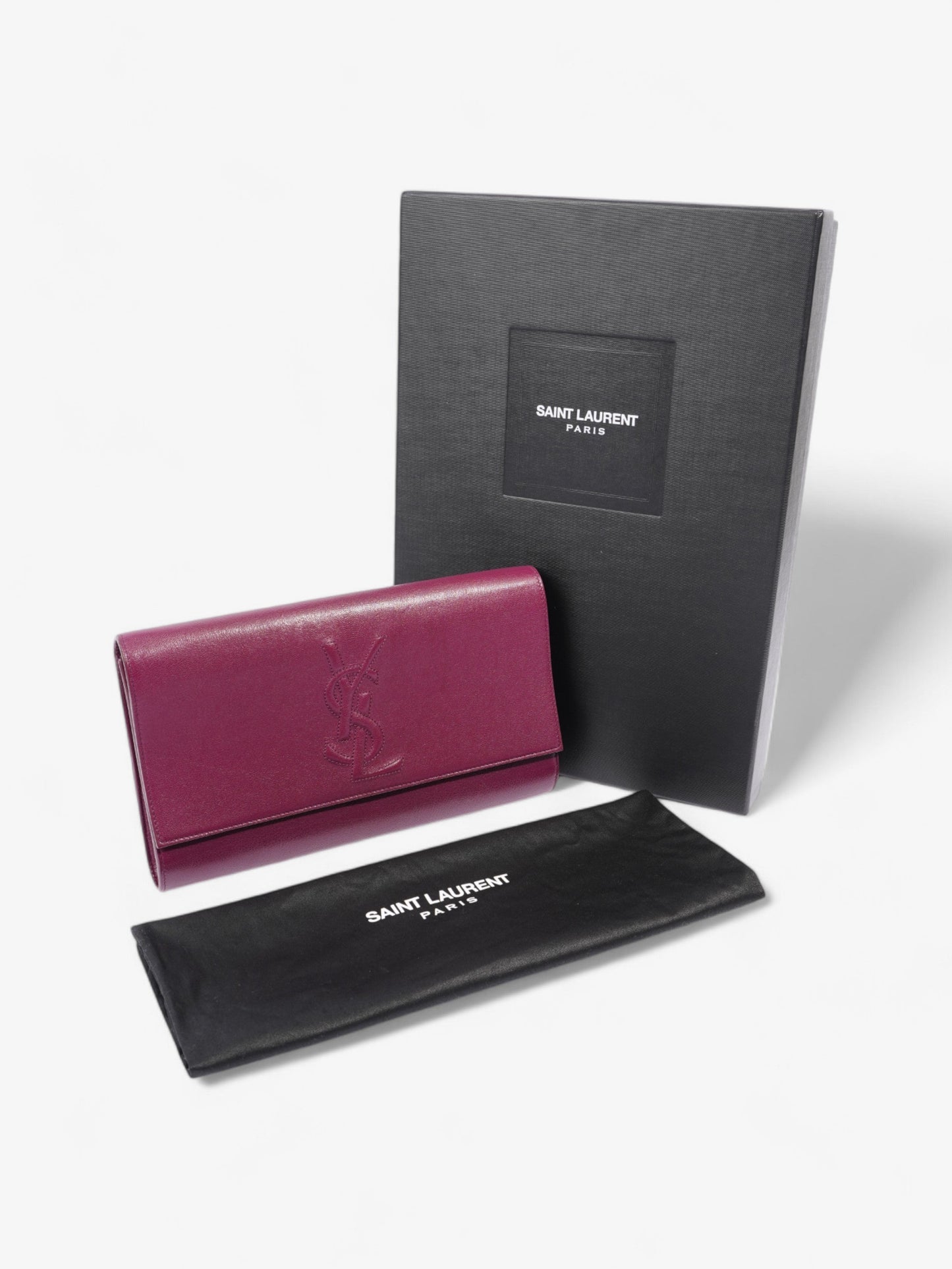 Saint Laurent Belle de Jour Purple Leather