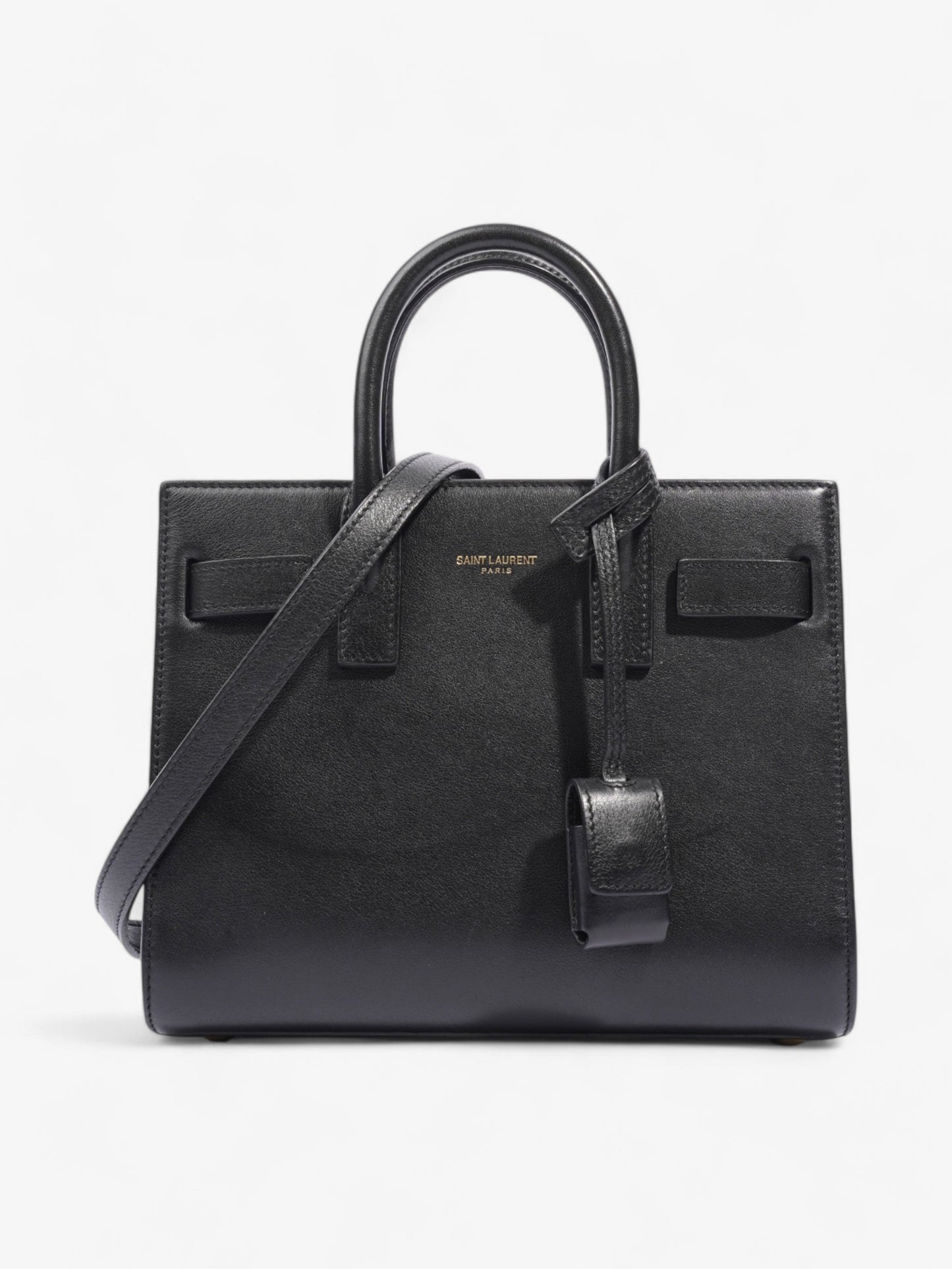 Saint Laurent Sac De Jour Black Leather Nano