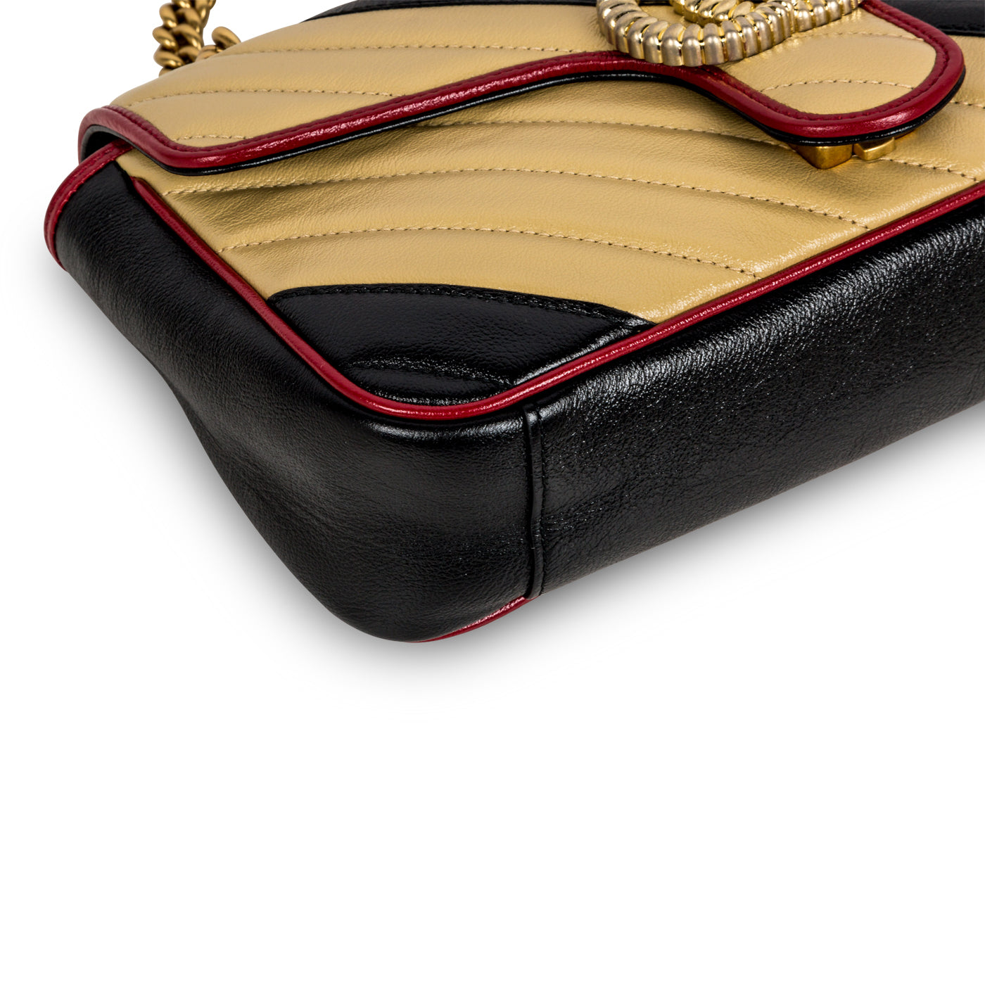 Gucci GG Striped Marmont Bag - Small