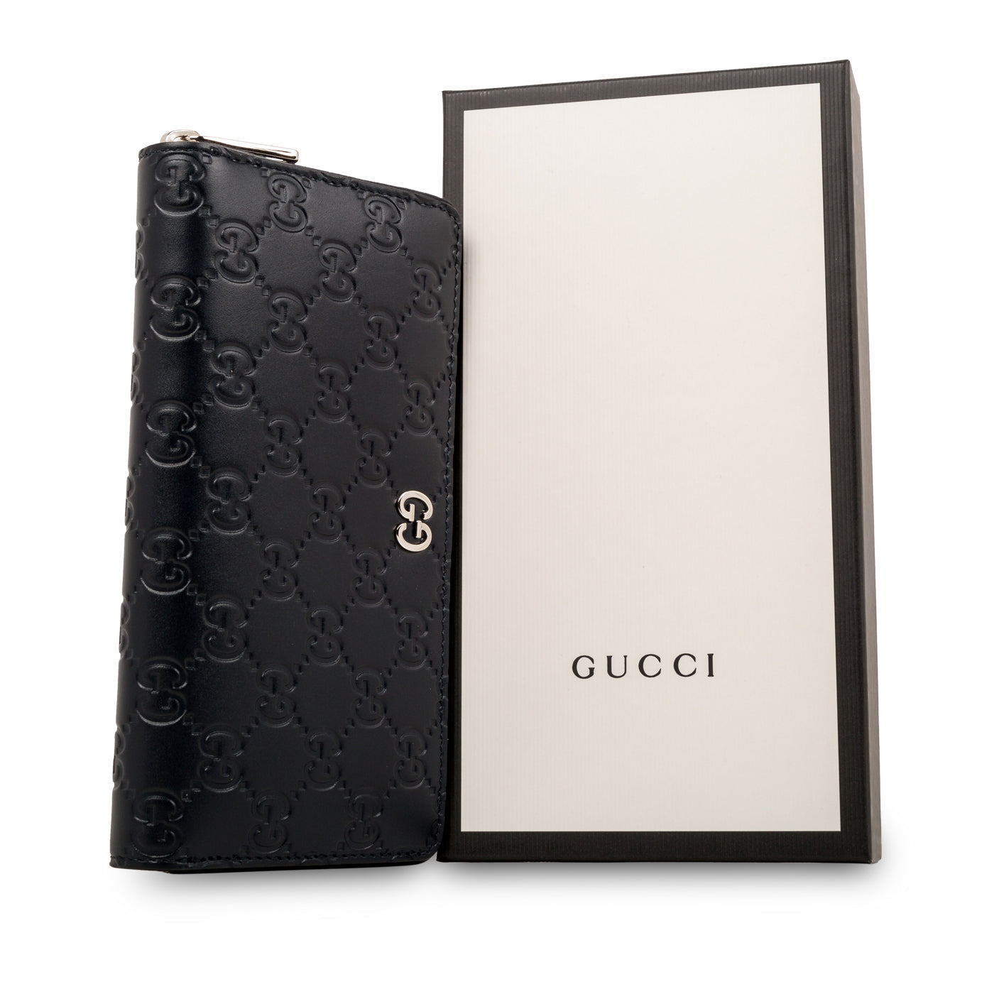 Gucci Signature GG Zip around wallet