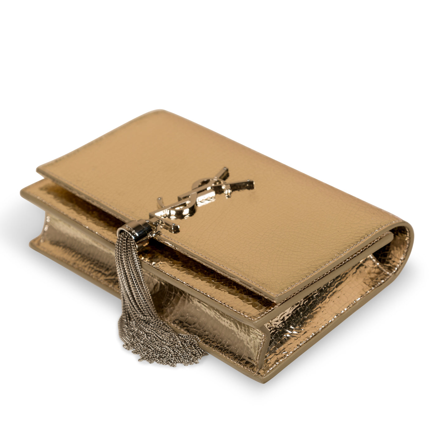 Saint Laurent Metallic Kate Tassel Bag