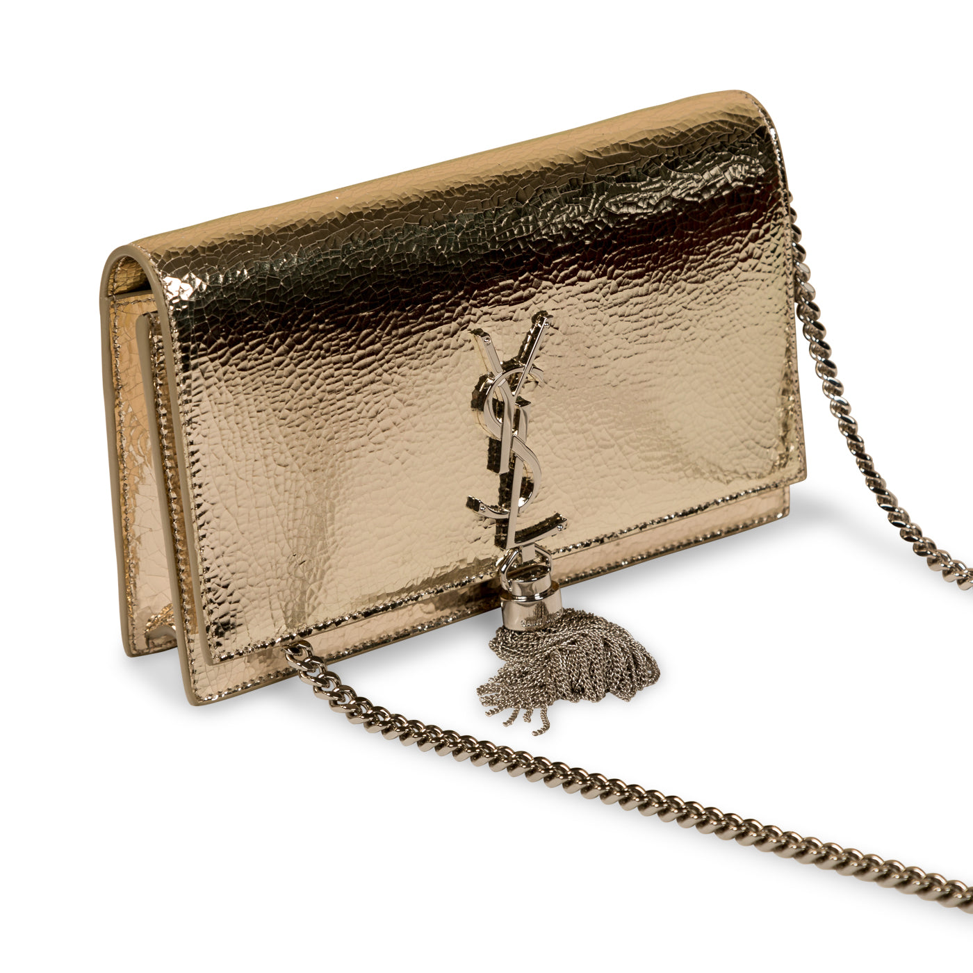 Saint Laurent Metallic Kate Tassel Bag
