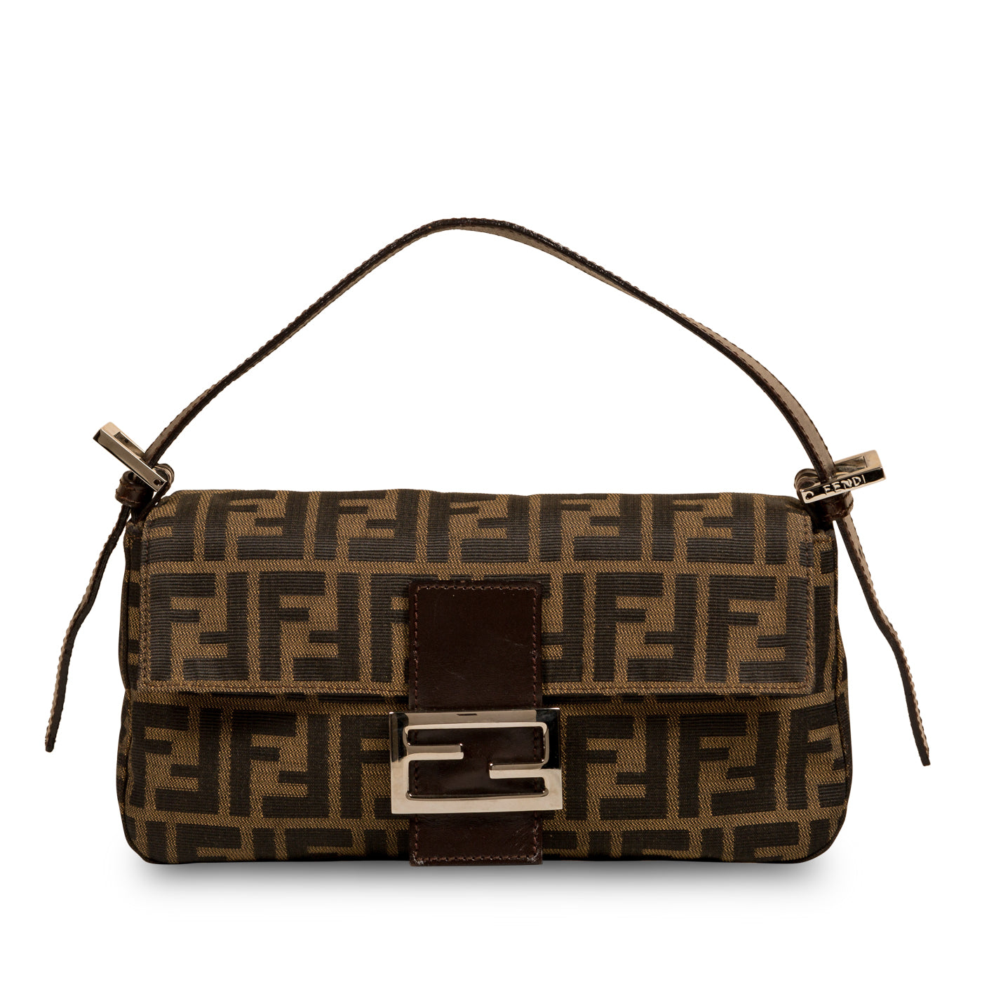 Fendi Zucca Canvas Vintage Baguette Bag
