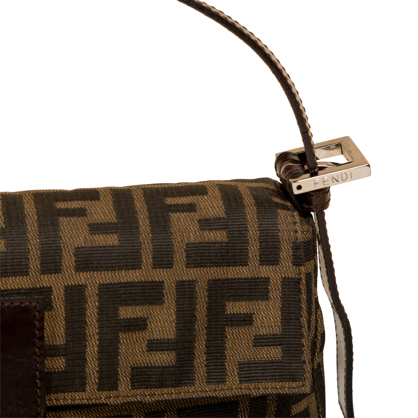 Fendi Zucca Canvas Vintage Baguette Bag
