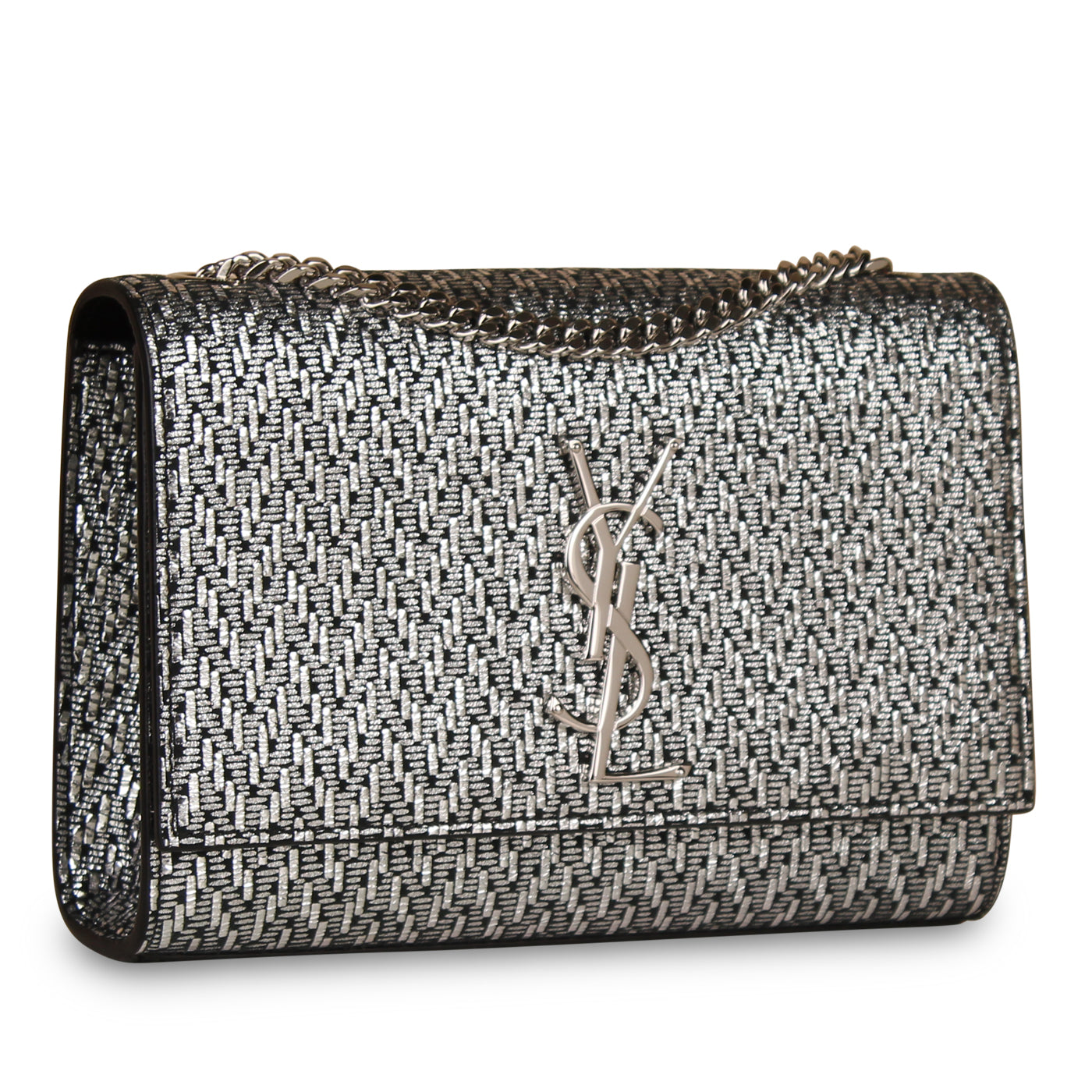 Saint Laurent Small Silver Kate Bag