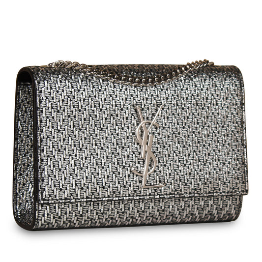 Saint Laurent Small Silver Kate Bag