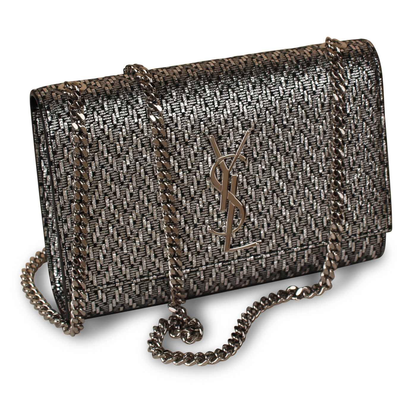 Saint Laurent Small Silver Kate Bag