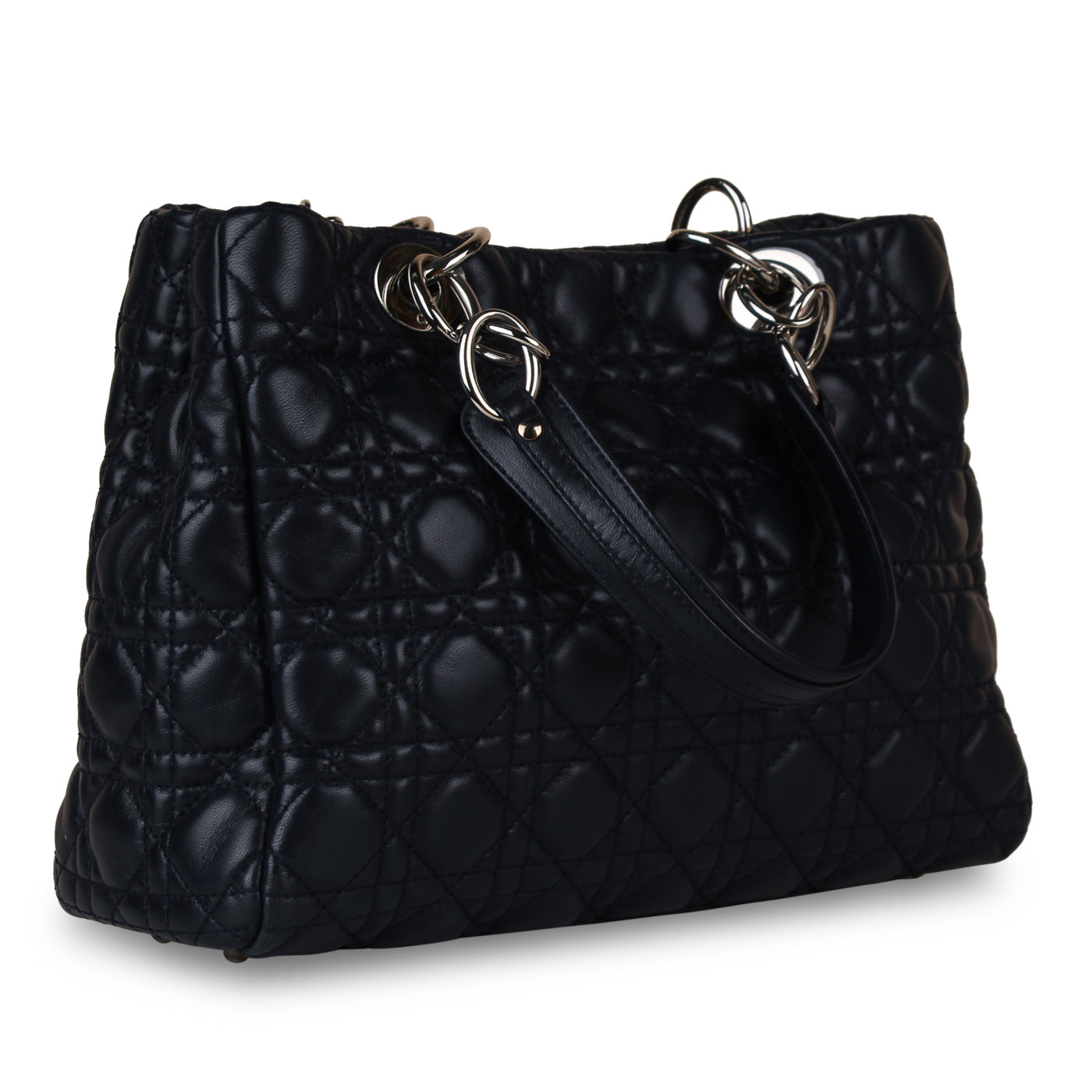 Christian Dior Lady Dior Tote - Navy