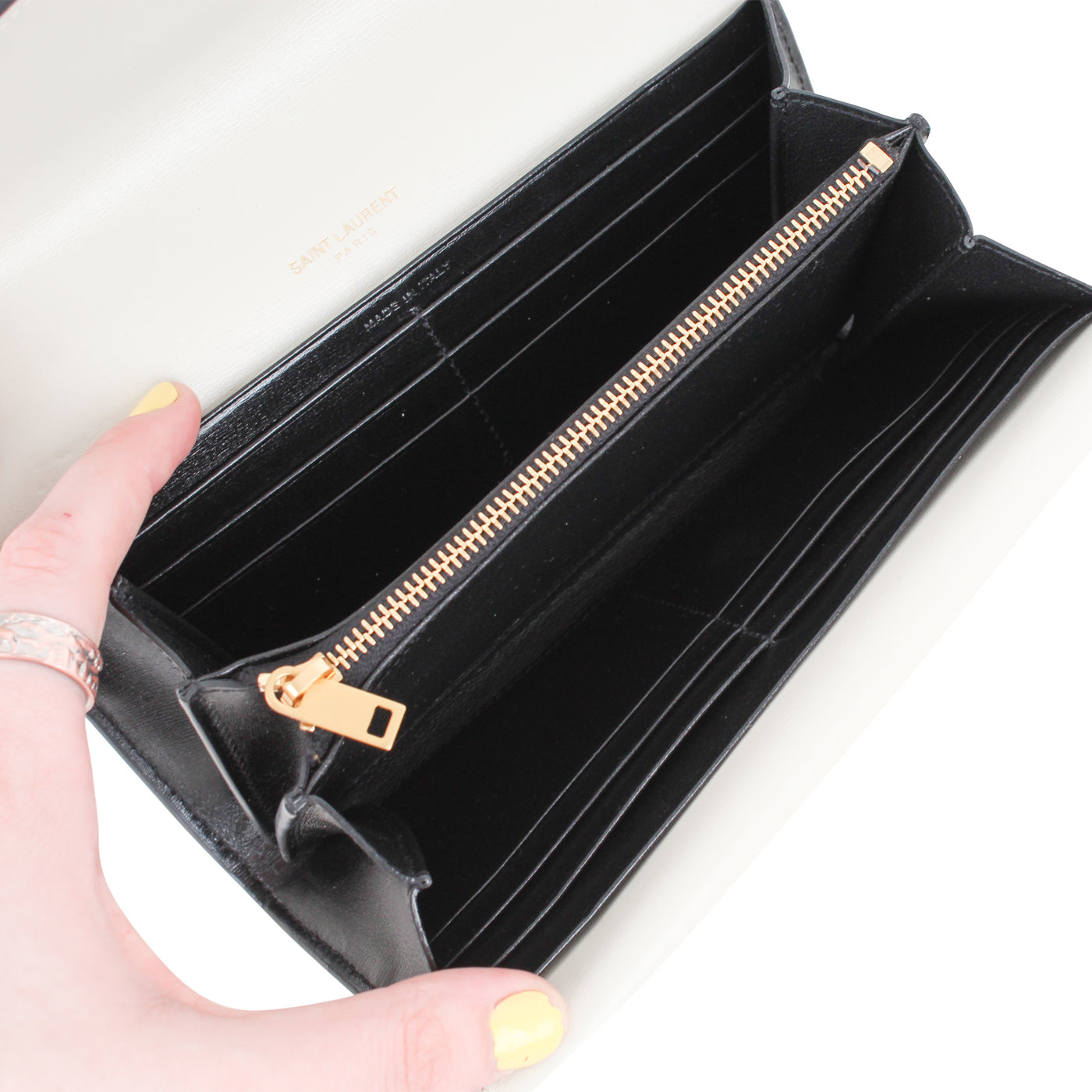 Saint Laurent Bicolour Long Wallet