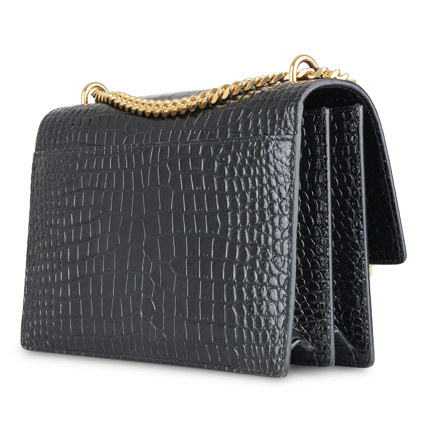 Saint Laurent Sunset Bag - Croc Embossed