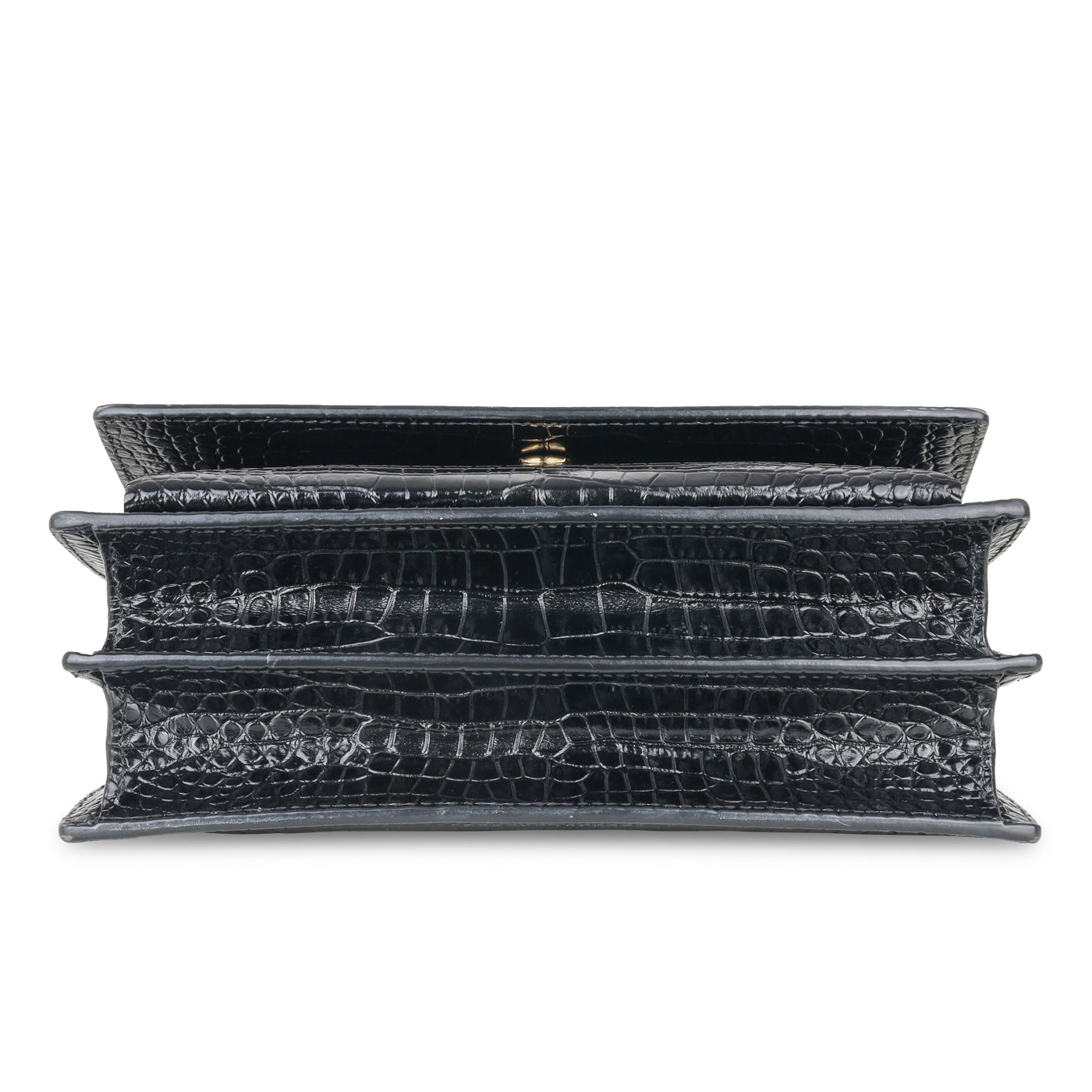 Saint Laurent Sunset Bag - Croc Embossed