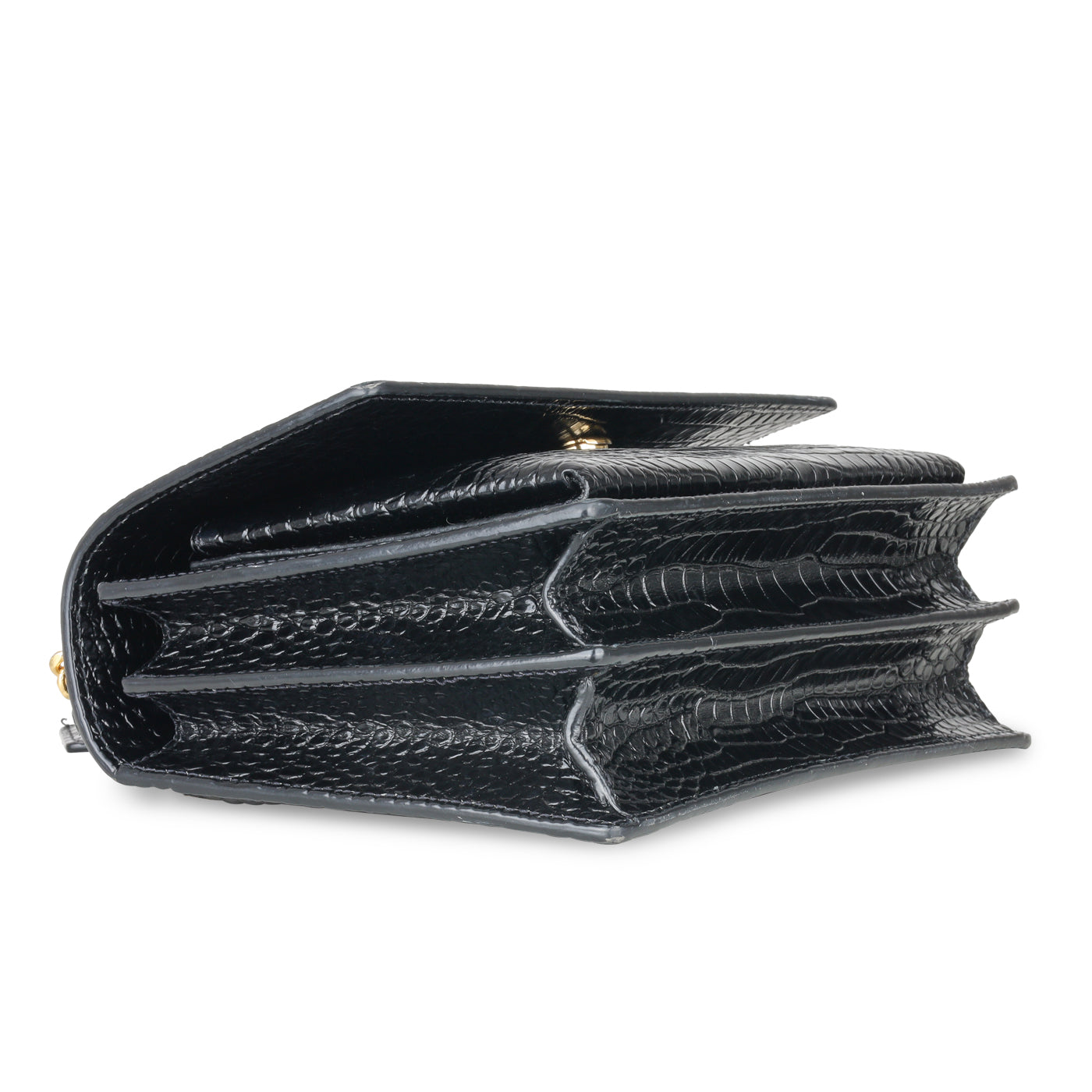 Saint Laurent Sunset Bag - Croc Embossed