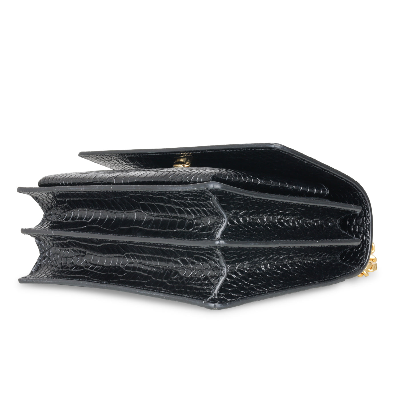 Saint Laurent Sunset Bag - Croc Embossed