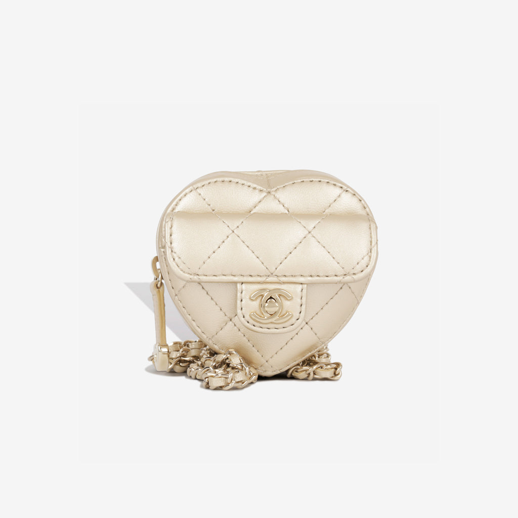 Chanel Heart Necklace - Champagne