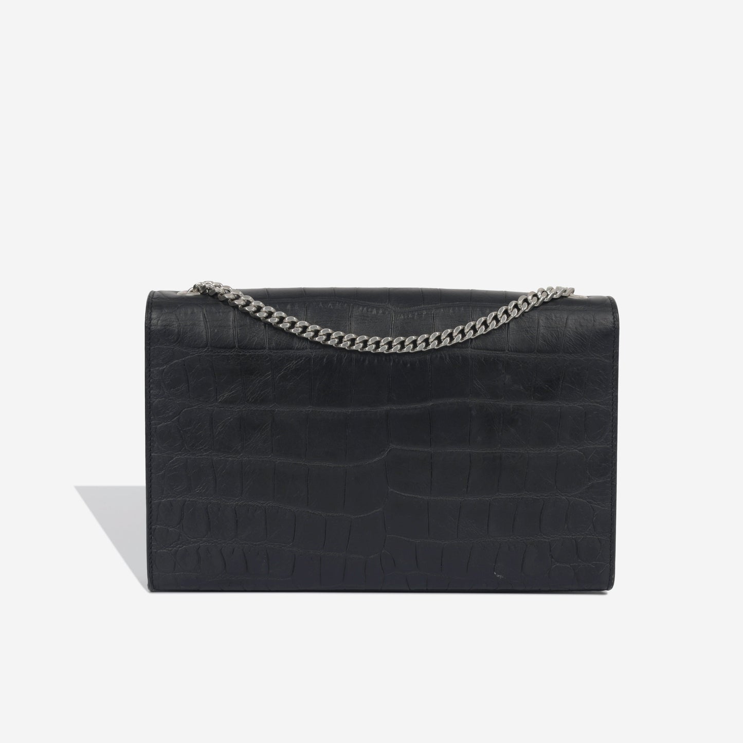 Saint Laurent Kate Tassel Bag - Croc Embossed