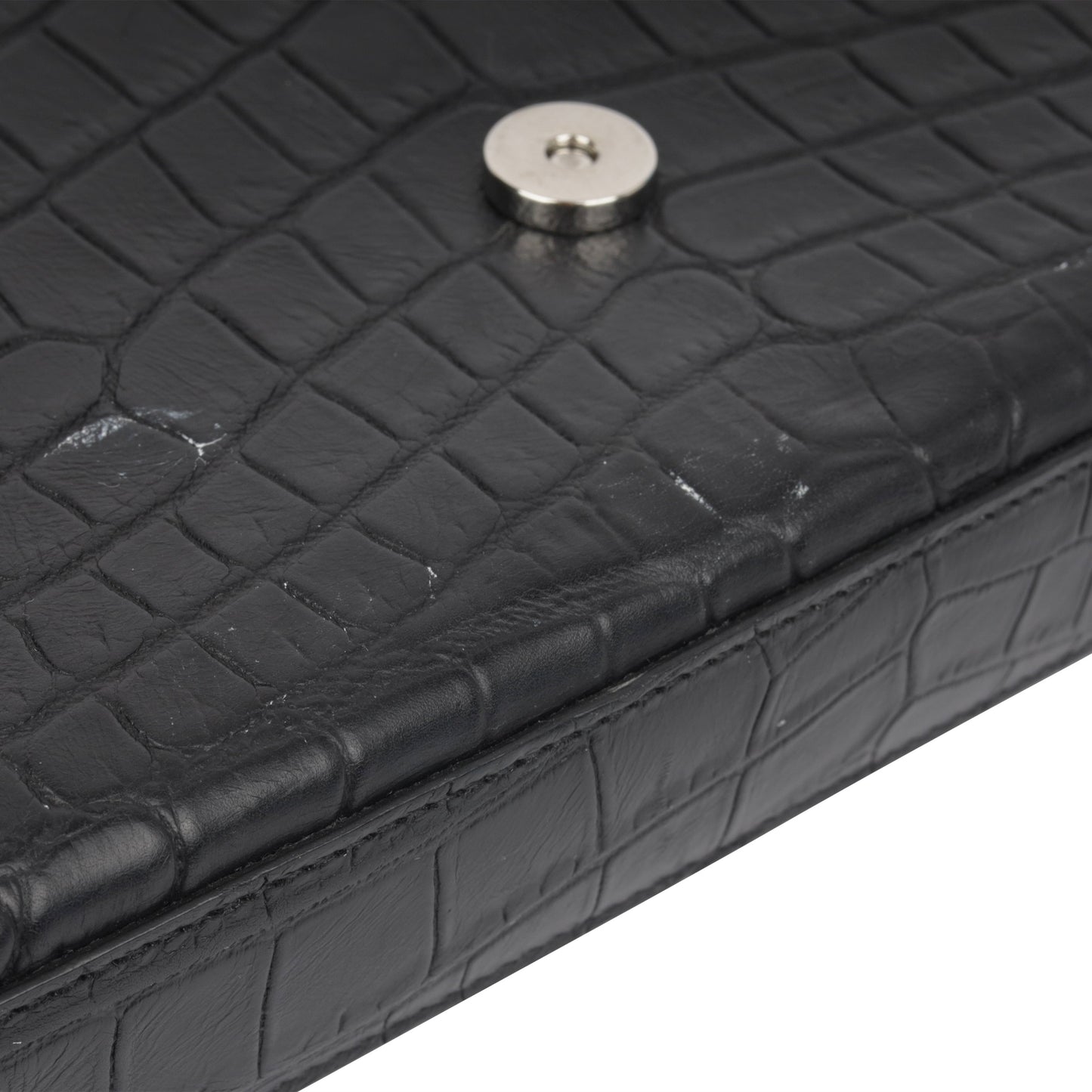 Saint Laurent Kate Tassel Bag - Croc Embossed