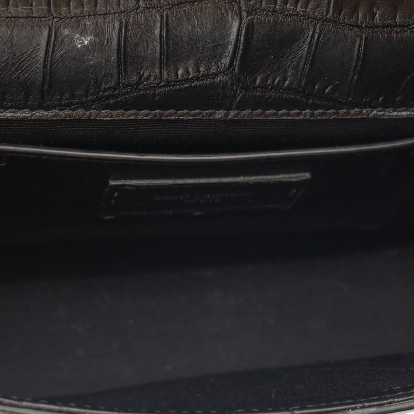Saint Laurent Kate Tassel Bag - Croc Embossed