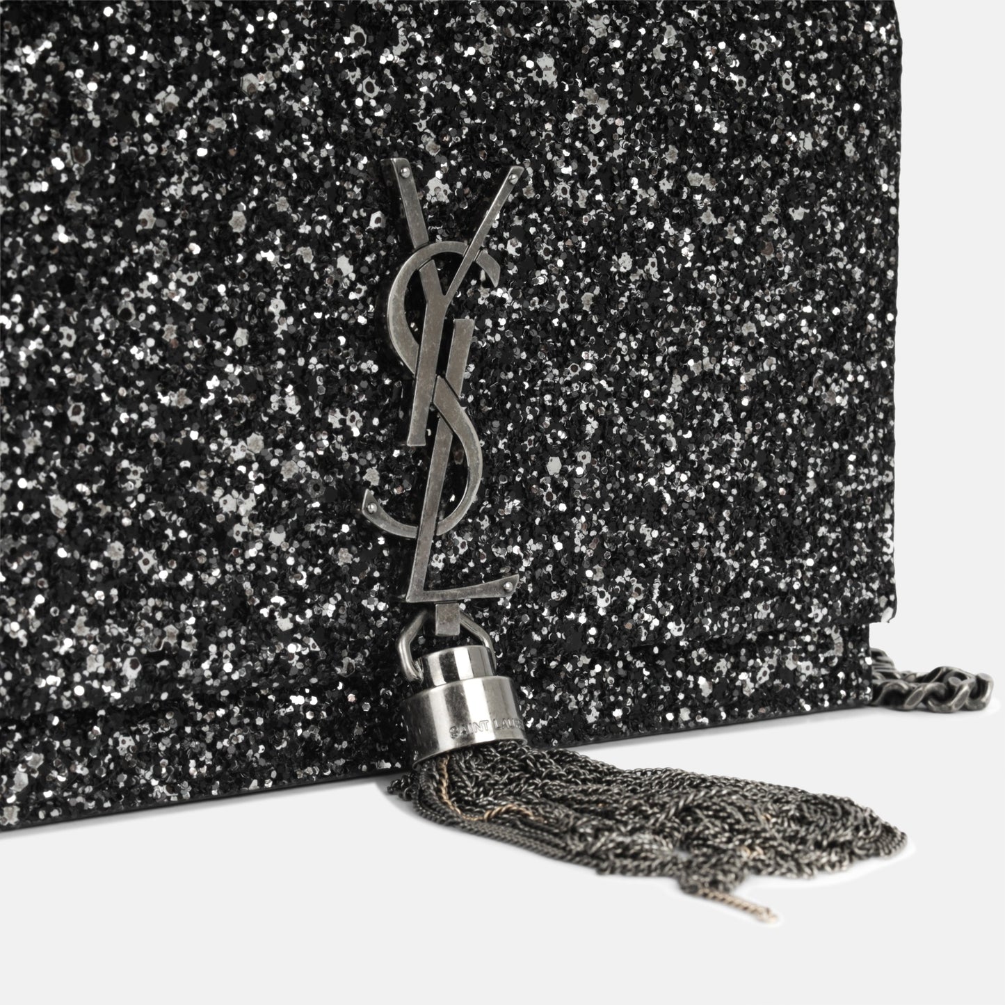 Saint Laurent Kate Chain Wallet With Tassel