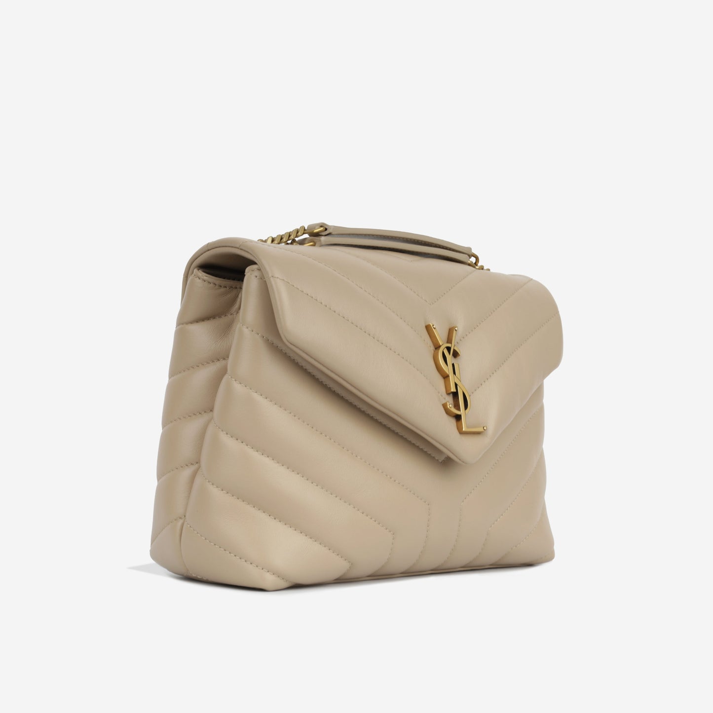 Saint Laurent Small Loulou - Beige
