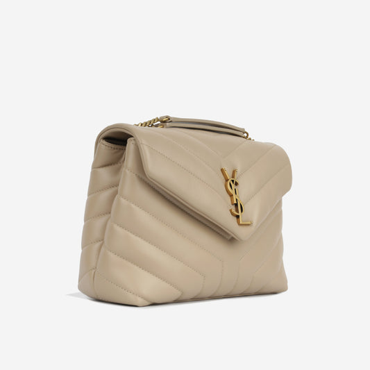 Saint Laurent Small Loulou - Beige