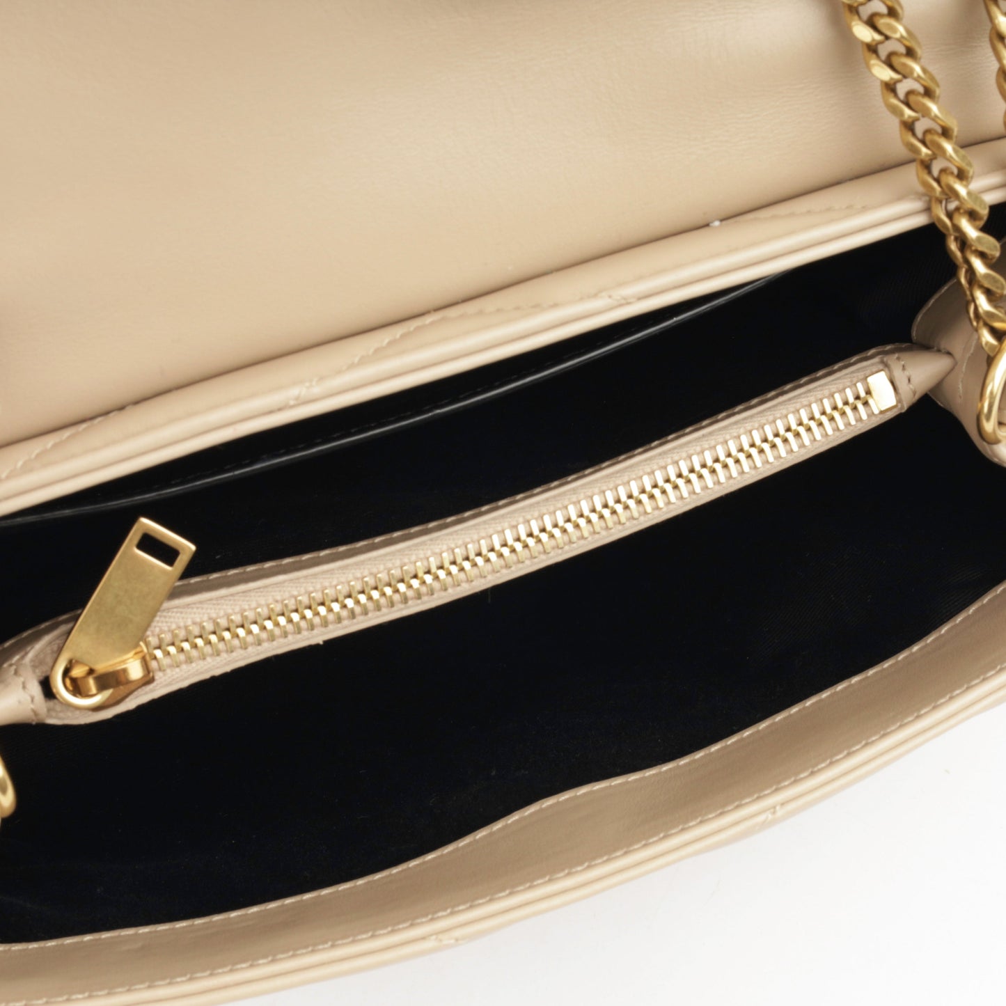 Saint Laurent Small Loulou - Beige