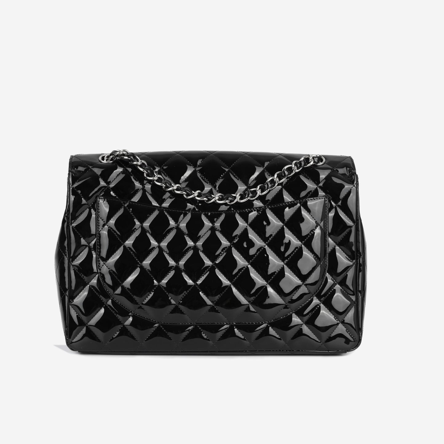 Chanel Maxi Classic Single Flap - Black Patent