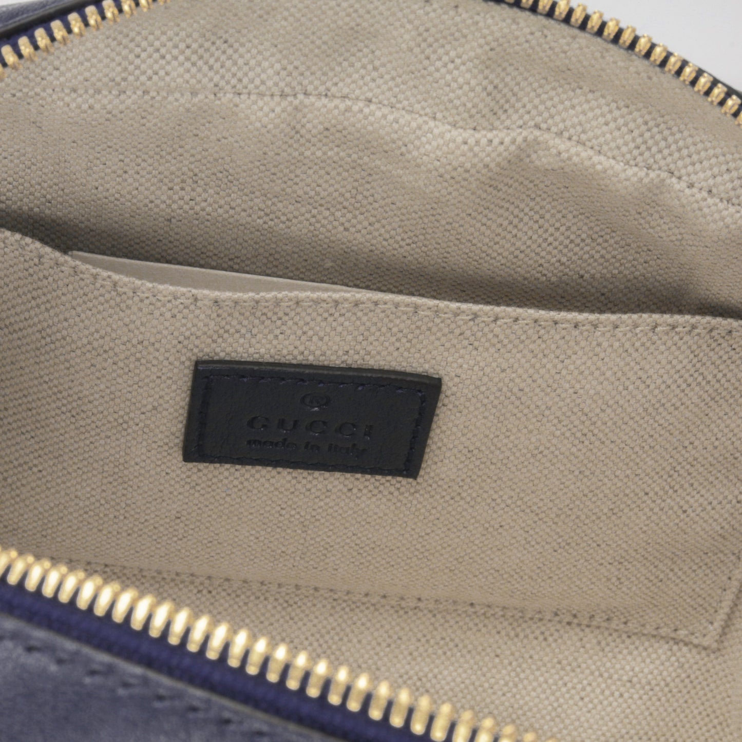 Gucci Blondie Camera Case - Navy Calfskin
